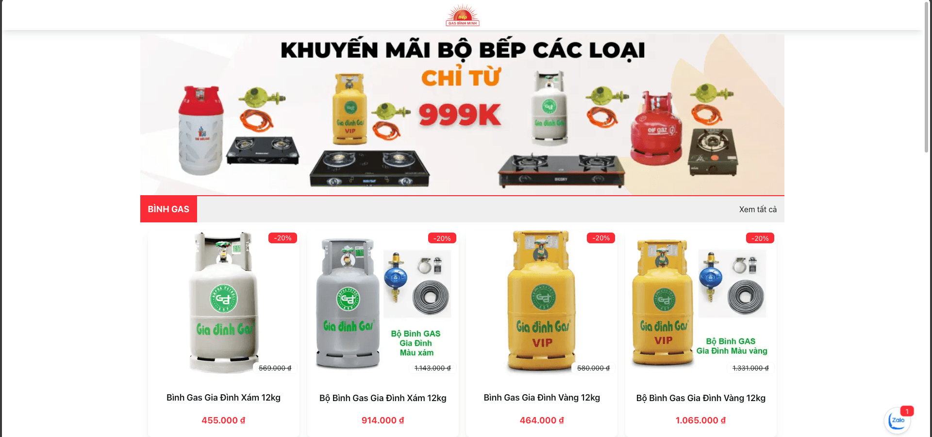 Gas Bình Minh E-commerce